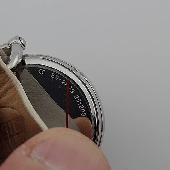 Fossil Georgia White Dial White Leather Ladies Watch New Battery - Picture 8 of 8